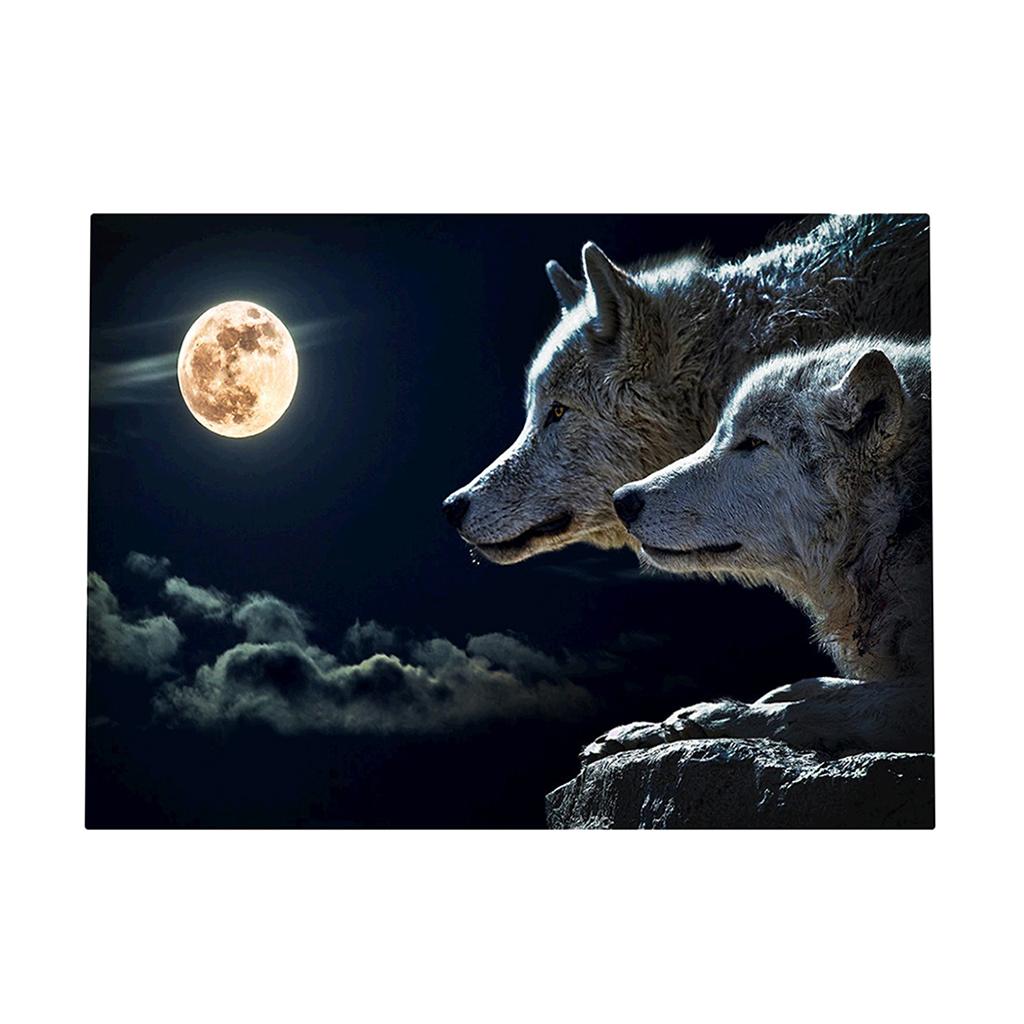 1pc 5D DIY diamond of painting Animal Cartoon Embroidery Craft stitch - Wolf