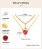 2 Stück Montierbar Herz und Schwert Zirkon Anhänger Halskette für Damen Vergoldete Choker Kette Schmuck
