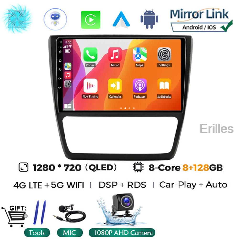 Carplay 10.1inch 2 Din Android 14 Car Radio GPS for SKODA Yeti 5L 2009 - 2014 Navigation Multimedia Player 2din AutoRadio Stereo