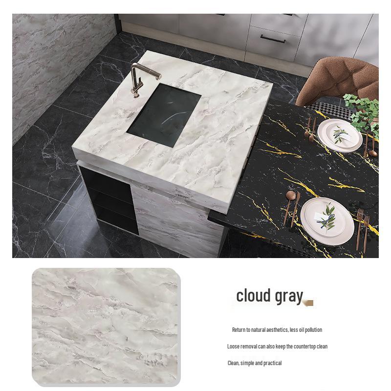 Selbstklebende Wasserdichte Verdickte Fliesenwand- und Arbeitsplattenaufkleber für Küchen- und Haushaltsdekoration