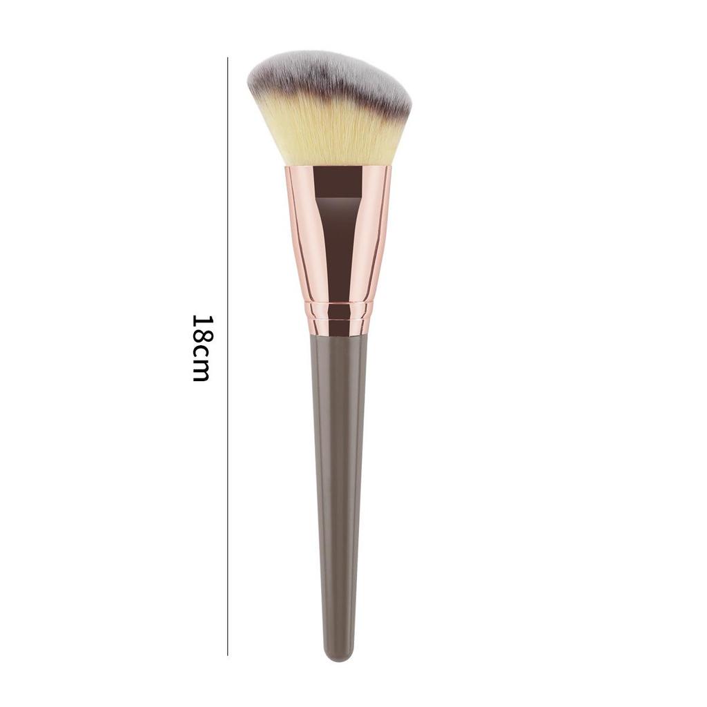 Champagner Gold Schräg Contour & Rouge Pinsel - Multifunktionales Make-up Werkzeug