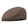 Pattern Cotton Lattice Beret  Hat For Men With Adjustable Casual Outdoor Travel