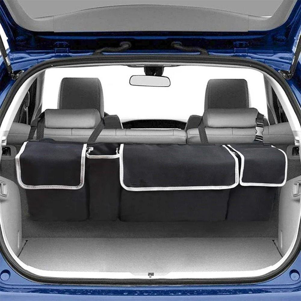 Multi-pocket Car Trunk Hanging Storage Bag Waterproof Car Seat Back Organizers  Automobile Interior