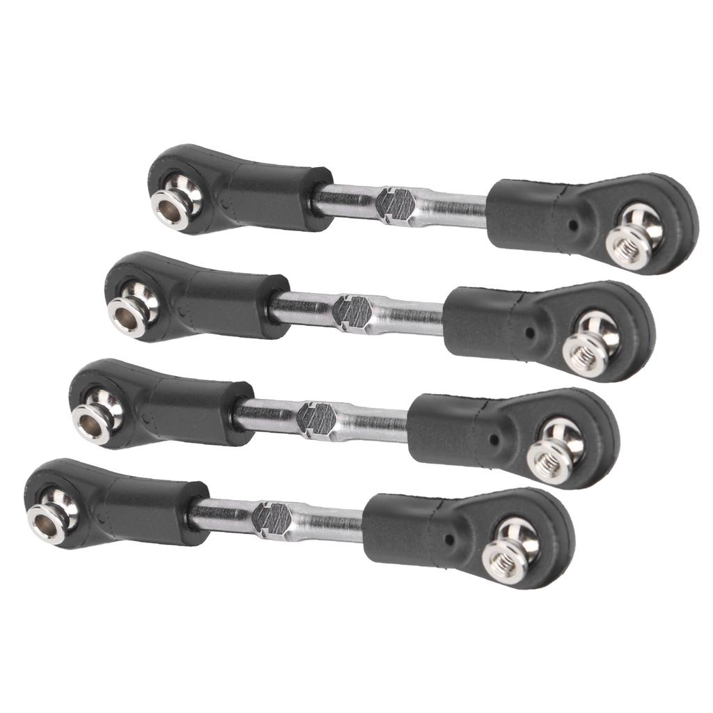 4Pcs 77‑87mm Adjustable M4 Screw Steering Servo Pull Rod Linkage Tie Rod for 1 8 RC Car