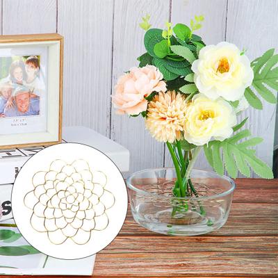 1/3Pcs Stainless Steel Spiral Stem Holder Vase Insert Flower Arranger Metal Bouquet Twister Plant Fixation Floral Arrangement Grid Tool