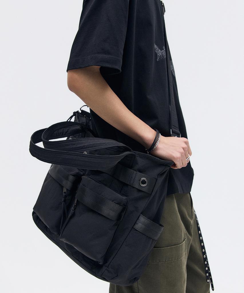 Maison Mined Two-Way Shoulder Bag Black