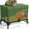 Waterproof Heated Cat Bed & Foldable Cage - Outdoor Birthing Room & Warming Retreat