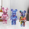 2025 New Graffiti Bear 27cm Figurine Home Decoration Animal Statue Storage Money Jar Modern Room Sculpture Table Decor