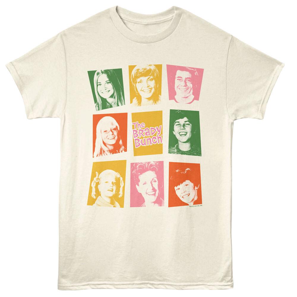 The Brady Bunch TV Show Pastel Opening Scene Boxed Photos Men T Shirt XL