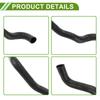 HOPESPANNER Radiator Coolant Hose 1657231270 for Toyota Highlander 3.5L 2008-2013, Good Sealing Black Lower Heater Hose Rubber (1 Piece)