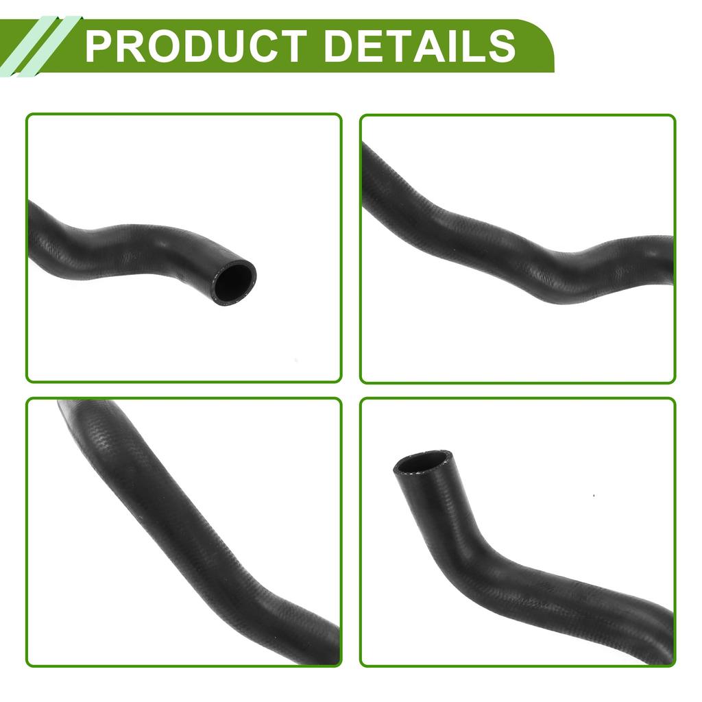 HOPESPANNER Radiator Coolant Hose 1657231270 for Toyota Highlander 3.5L 2008-2013, Good Sealing Black Lower Heater Hose Rubber (1 Piece)