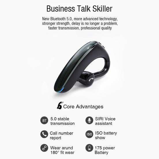 F900 Mini Earhook Wireless Bluetooth-compatible 5 Earphone Car Handsfree Call Headphone