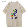 Cartoon Auto Aufdruck Shirt Herren Lustige Spiel T-Shirts für Damen T-Shirt Unisex Kurzarm Sommerkleidung Grafik T-Shirts