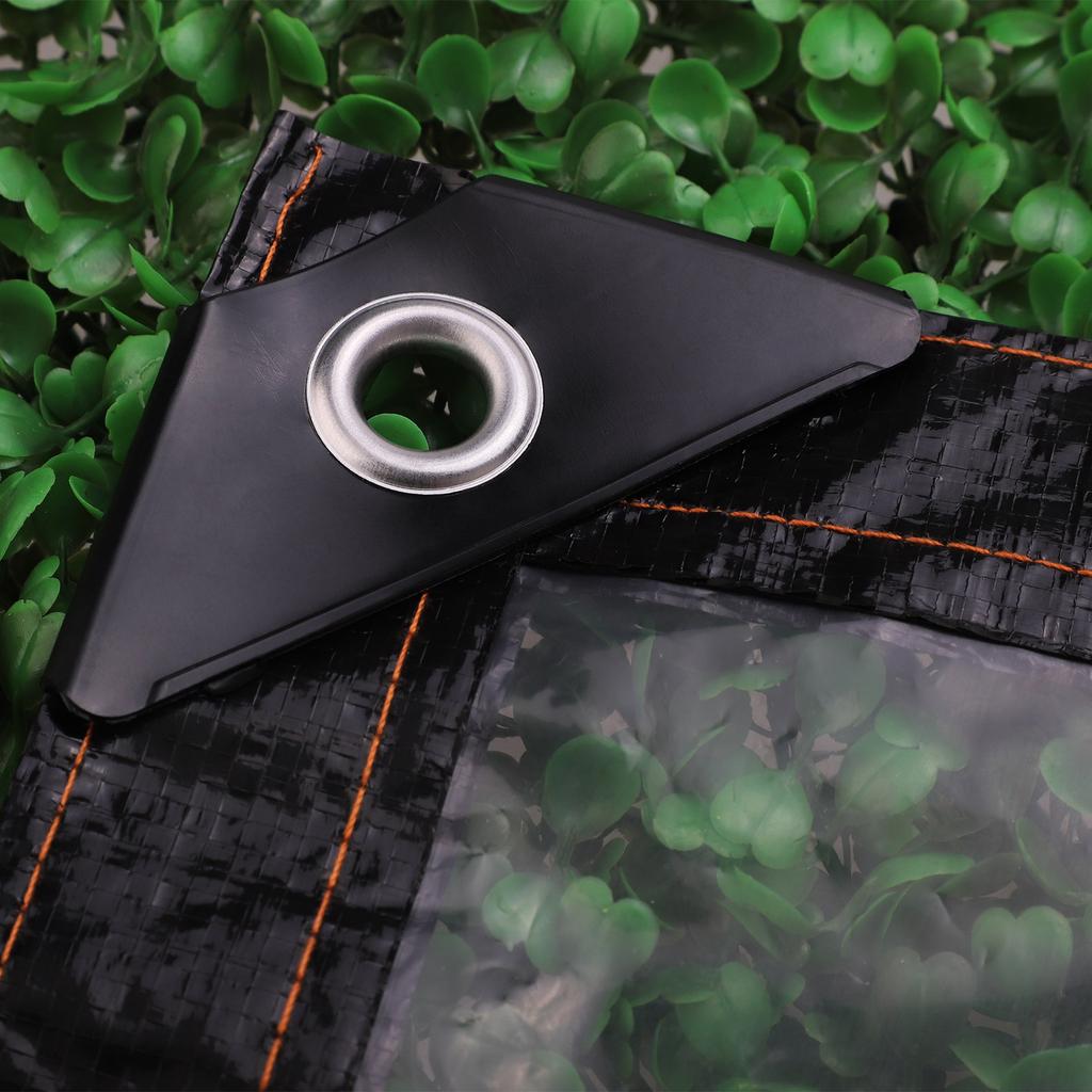 Clear Tarp Waterproofing Rainproof Transparent Plastic Tarp Cover with Eyelet for Chicken Coop Greenhouse Plant
