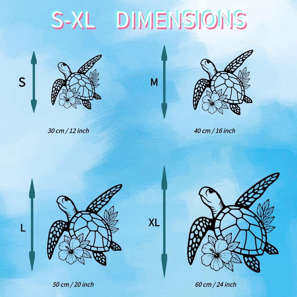 Metall Meeresschildkröte Wandkunst, Eisen Skulptur für Außen Terrasse Garten Zaun, Strand Küsten Haus Dekoration, Wetterfest