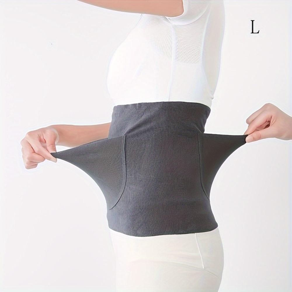 

De Rong Sports Belt, Four Seasons Universal Fitness Belt, Double Pocket Waist Protection, Warm and Heat Resistant Waist Belt, Sweat Bundle Belt L серый
