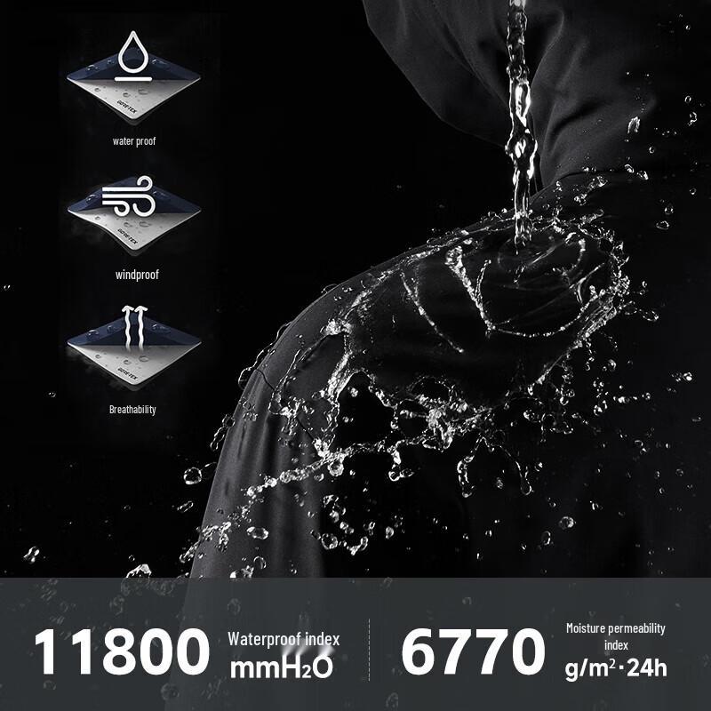 

Мужская куртка софтшелл с капюшоном Qipilang 3-Proof XL