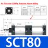 SCT Multiplier Pneumatic Cylinder SCT 50/63/80/100/125 Standard Adjustable Stroke  Multi Position High Thrust