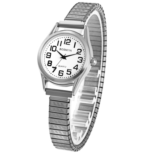 

Women s Analog Waterproof Stainless Steel Watch with Elastic Strap, Simple, Cute, Stylish, Casual, Business, Fashion Watch, Silver, Women s Accessorie