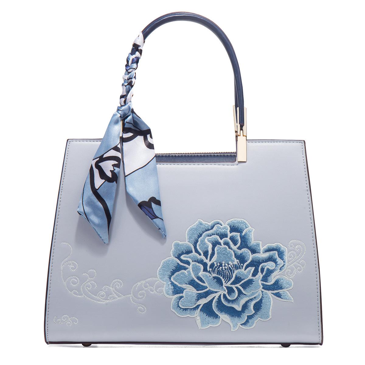 

Mother S Day Gift Embroidery New Chinese-Style Large-Capacity Portable Lady S Mother Bag Atmospheric High-End Messenger Women S Bag