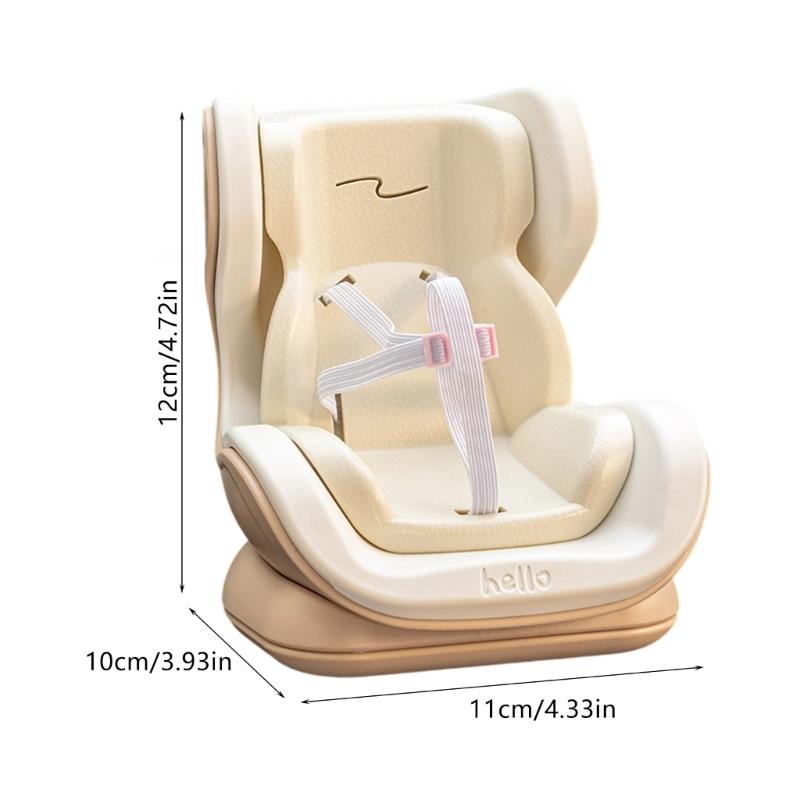 Auto Interior Decorations Ornament Vehicle Air Vent Dashboard Mounted Display Seat Plush Doll Car Safety Seat