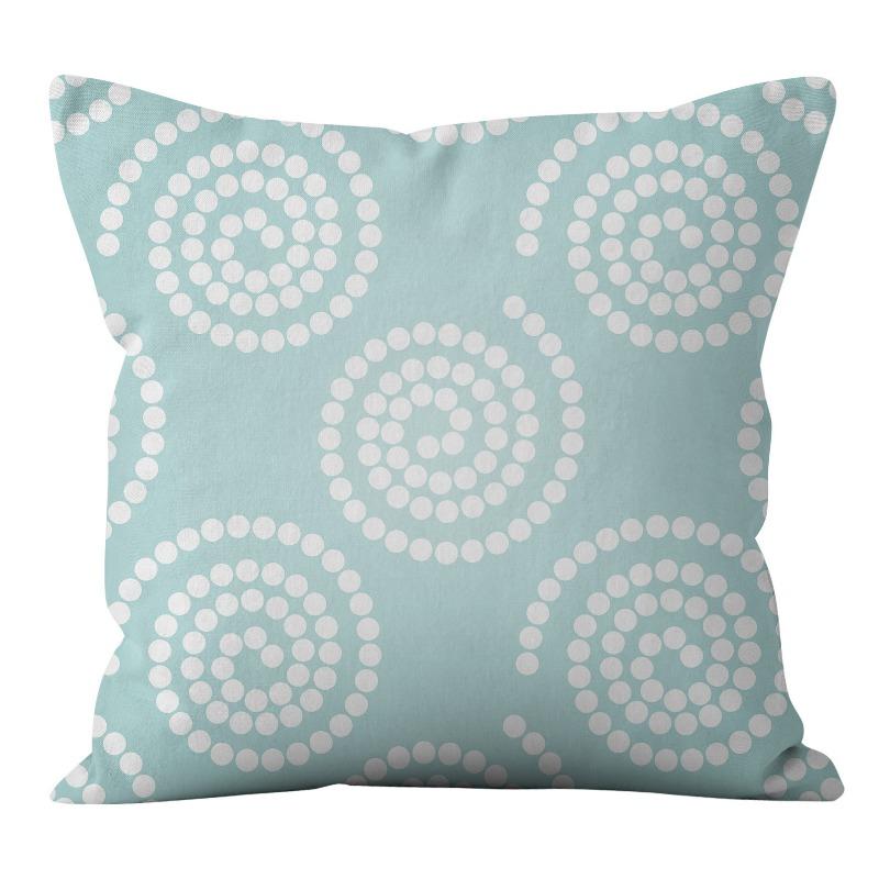 New American Patterned Geometric Linen Pillowcase Home Sofa Pillowcase