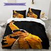 Freddie Mercury Pattern Bedding Quilt Set Quilt Cover Pillowcase Home Decoration Birthday Gift (1 * Duvet Cover + 2 * Pillowcase, Without Core)