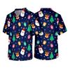 Men's Christmas Themed Holiday Caregiver Uniform for Work in Hospitals and Clinics