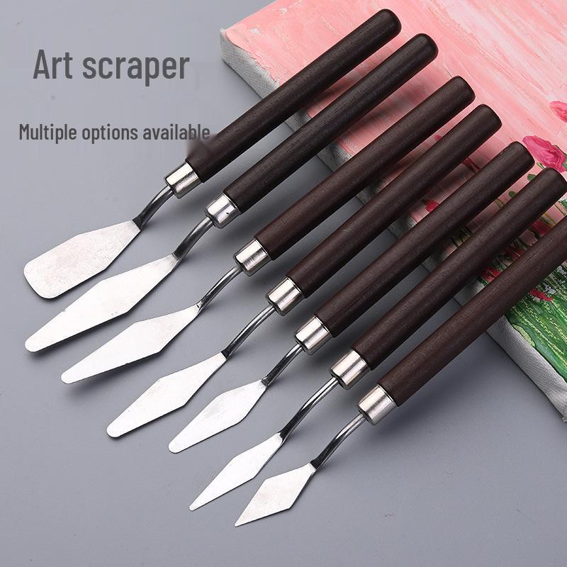 Cross-border Acrylic & Oil Painting Palette Knife Set - Mixing Spatula & Small Scraper