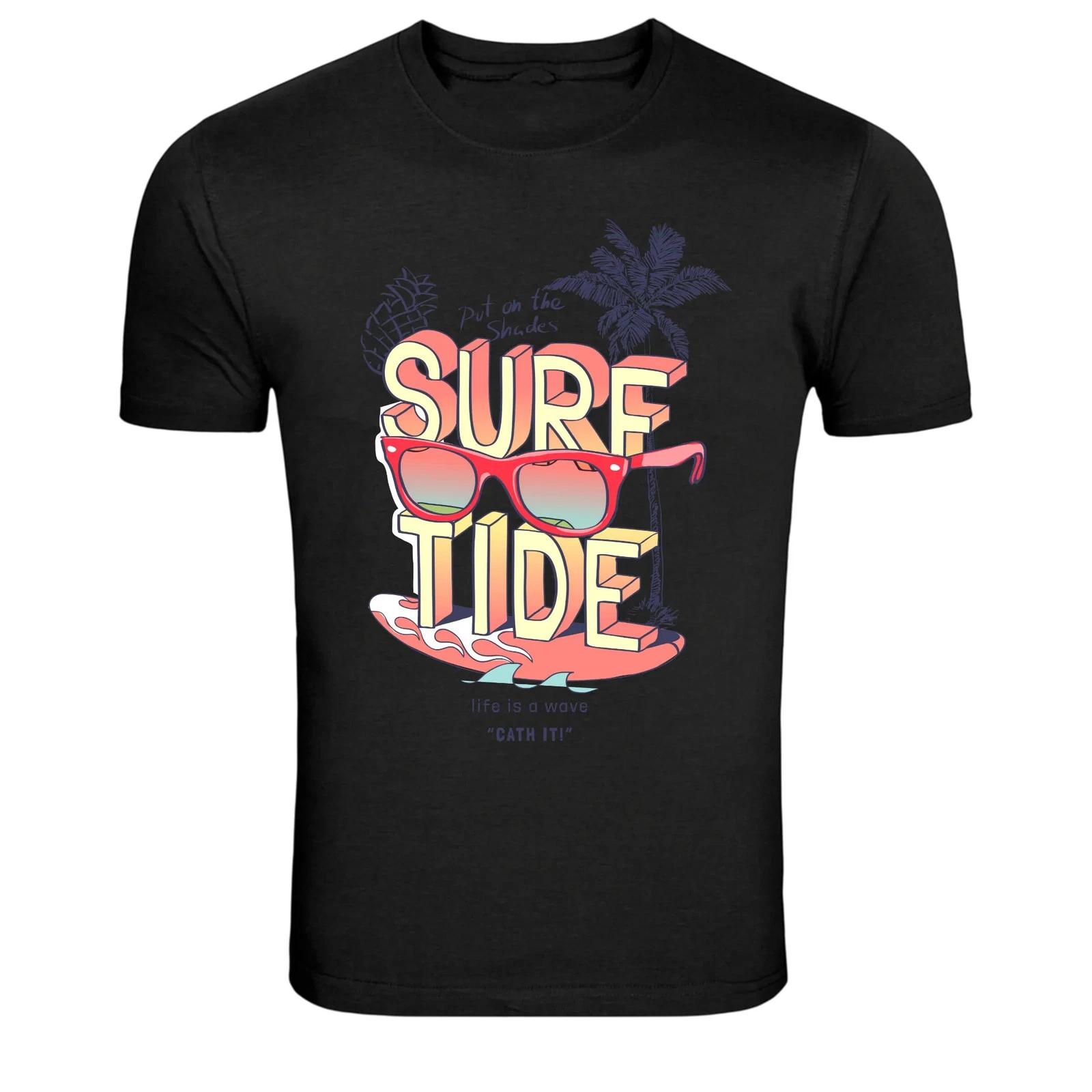 Surf Tide Beach Sunglasses Graphic T Shirt Summer Vacation Tee XXXXL