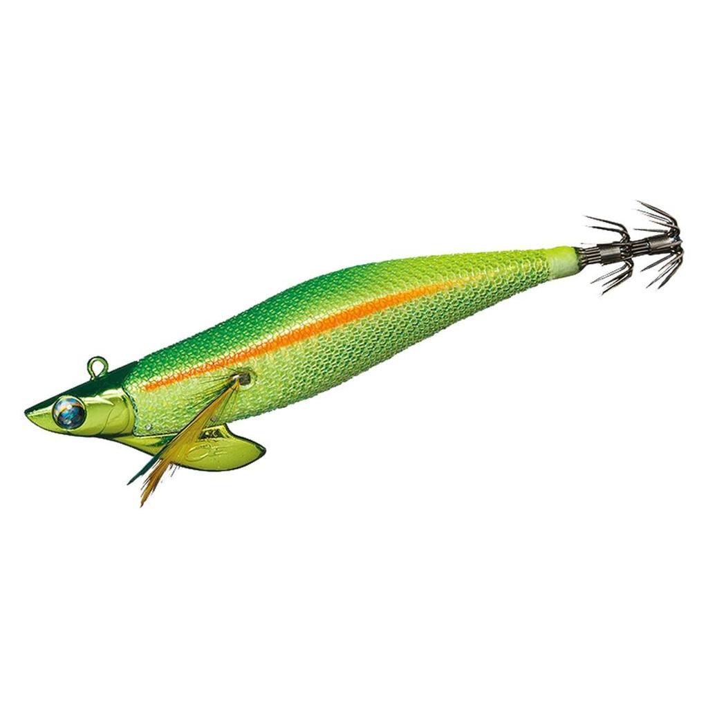 Daiwa Emeraldas Boat II Size Gold Green Yellow Egi, 3.0, 25g, Holo-Chart