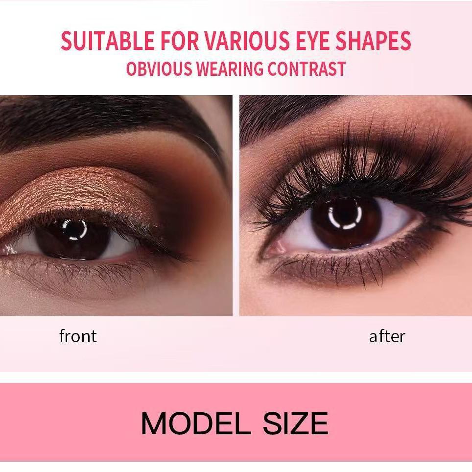 8D Fluffy Faux Mink Eyelashes: European & American-Style, Multi-Layered, Long & Curled