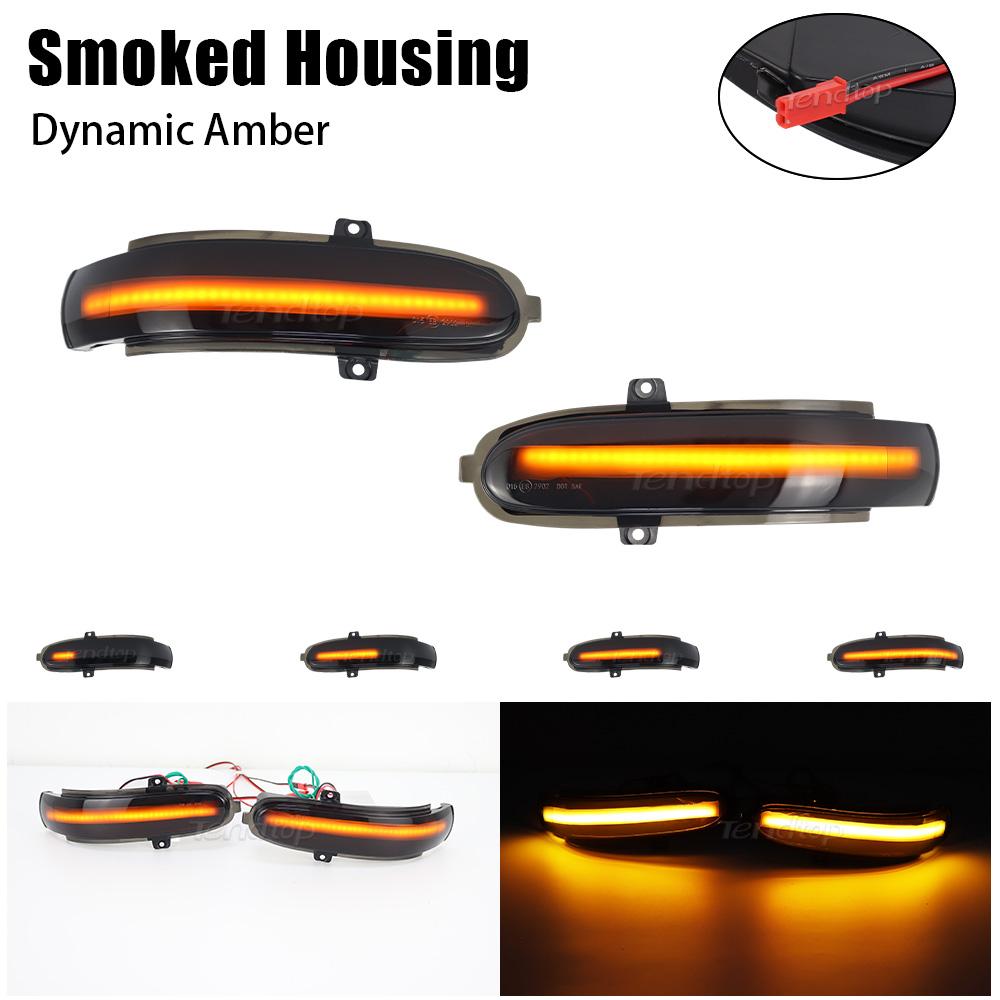 2Pcs Dynamic LED Turn Signal Light for Mercedes Benz C W203 T-Model S203 CL203 Rearview Mirror Indicator Lamp