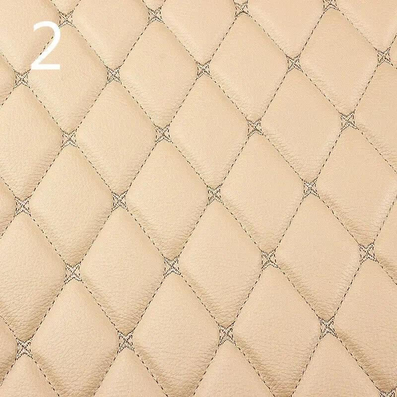 100x158cm Faux Leather Fabric Foam Quilted Padded for Car Interior Seat Cover Sofa Cushion Wear Resistant DIY