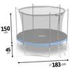6Ft/183Cm Garden Trampoline With Inner Net And Ladder Neo-Sport