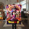 1 Stück Dragon Ball Super Aufdruck Flanelldecke, Hohe Qualität für alle Jahreszeiten, Heimdekoration, Wärme und Komfort, Perfekt für Weihnachtsgeschenke
