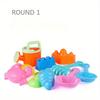Kids Beach Sand Toy Set With Bucket Shovel And Animal Molds
