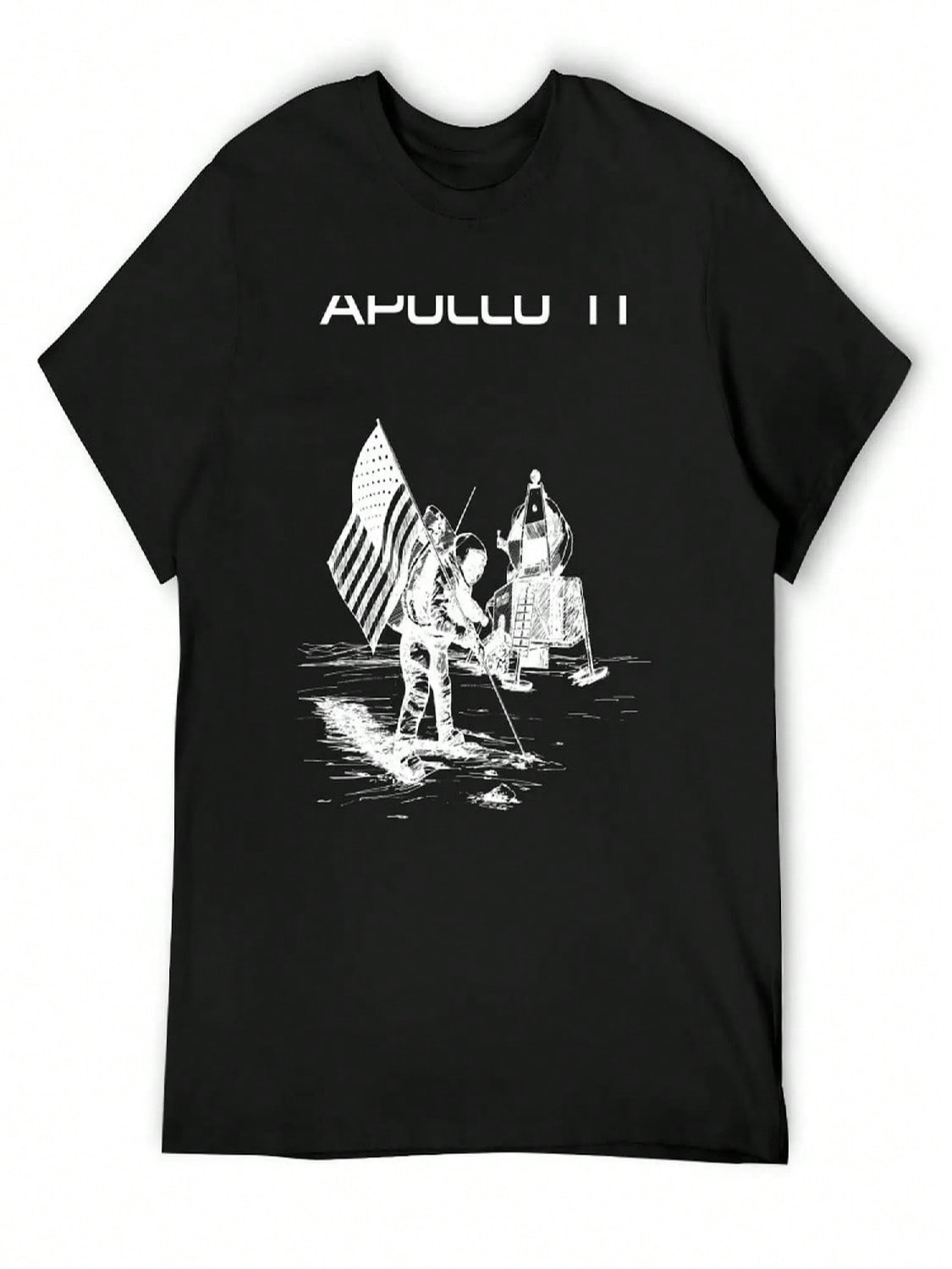 Apollo 11 - White Ink T-Shirt Custom Shirt Vintage Graphic Tee Graphic Shirts Vintage T Shirt unisex S разноцветный