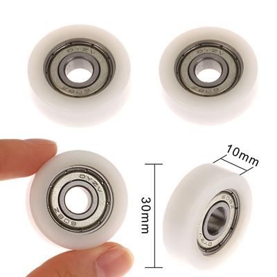 5/3/1 Stuks 608 ZZ POM Nylon Rond Type Wiel POM Omwikkeld 608ZZ Lager Katrol Plastic Wiel Lager Katrol 8*30*10mm