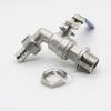 1/2" 3/4" 1" BSP Male To Hose Barb 304 Stainless Steel Ball Valve Water Faucet Spigot Home Garden Outdoor Antifreeze