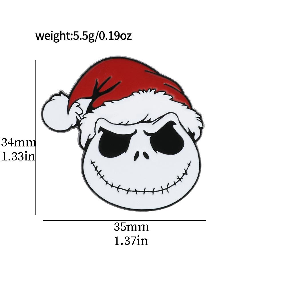 

Жахи Різдвяного Вечора Персонаж Металева Наклейка на Холодильник Наклейка на Мобільний Телефон DIY Джек Саллі Без Значка Аксесуари
