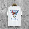 CASA Casablanca Short Sleeve T Shirt Couples Star Castle Letter Print Casual Loose Fit