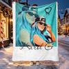 Karol G Pattern Blanket for Home Decoration, Bed, Sofa, Car Travel, Camping, Suitable for All Seasons, Birthday Christmas Gift