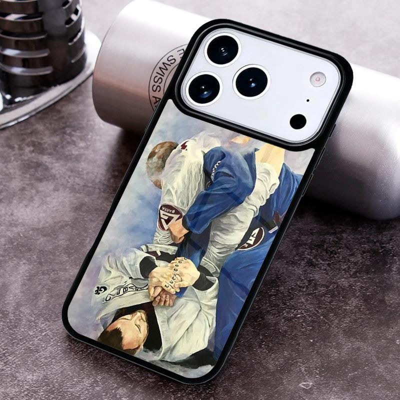BJJ Brazilian Jiu Jitsu soft Phone Case For iPhone 17 16 15 14 13 12 11 Pro Max Plus 17Air Soft Silicone Cover
