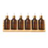 Scented Oil Organizer 6 Slots Wooden Oil Storage Shelf Tabletop Display Holder Oil Rack For Organizing Displaying Fragrance Oils