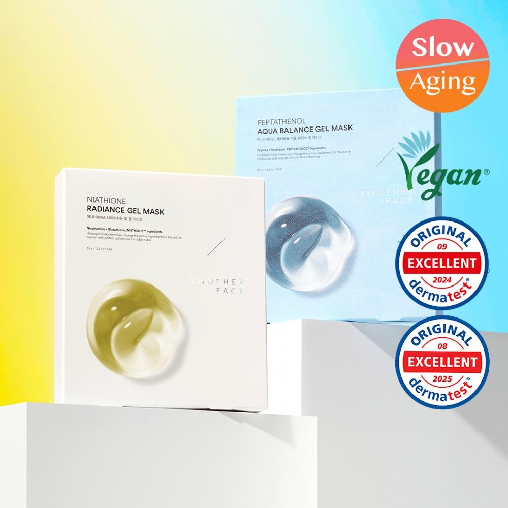Another Face [1st Place 3 Hour Pack] Another Face Hydrogel Mask Pack  4 Sheets  Choose 1 Of 2 Peptathenol gel mask 4 sheets