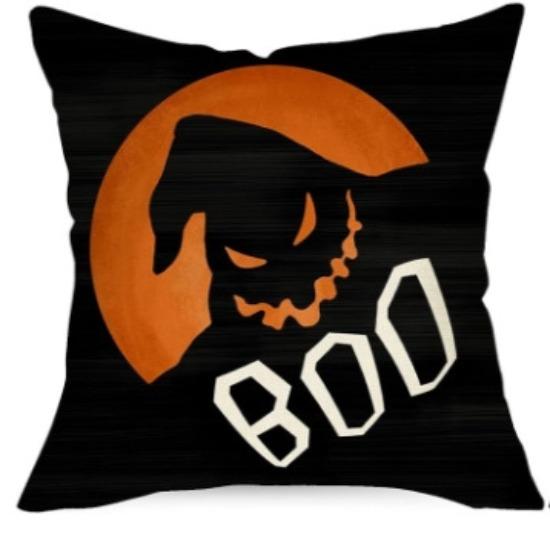 Halloween Decoration: Cursed Witch Linen Pillowcase, Living Room Sofa Lumbar Pillow Cushion