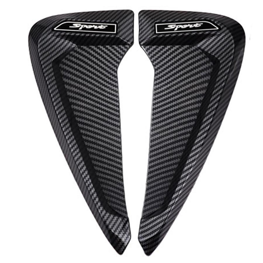 1Pair Carbon Fiber Look Air Flow Vent Fenders Side Car Hood Decorations Sticker
