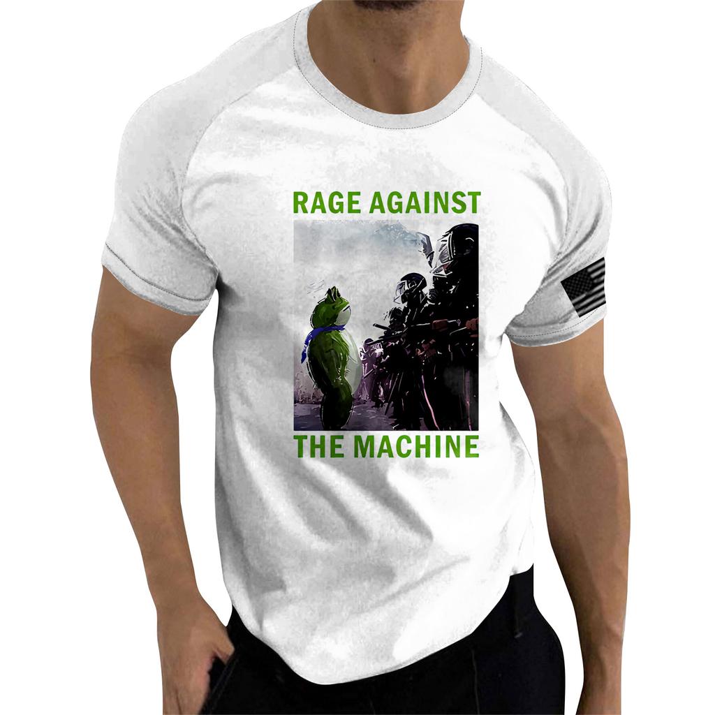 Men's Short-sleeve Top With U.S. Political Raglan Sleeves