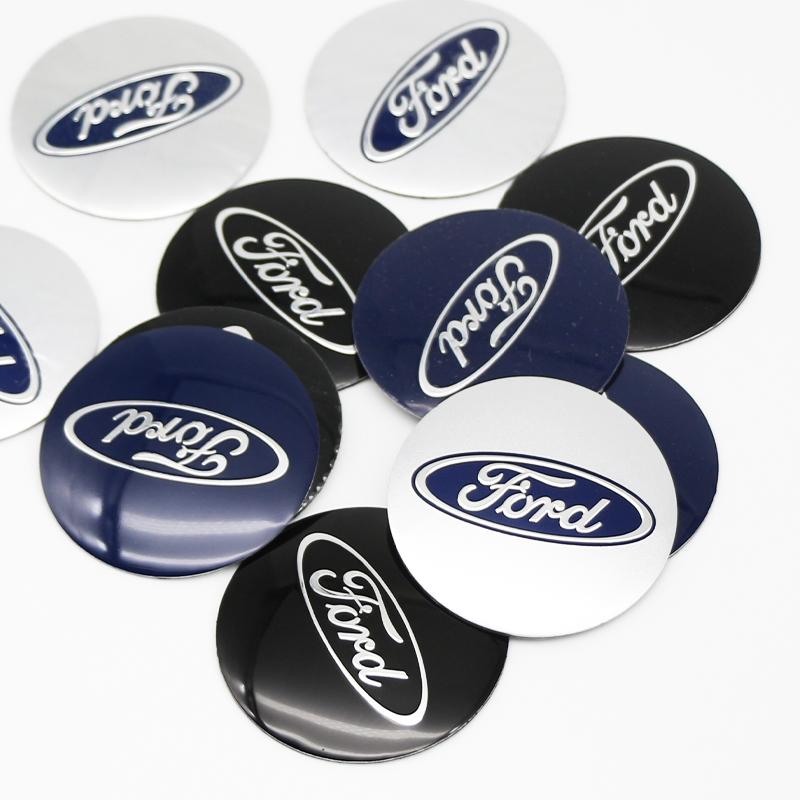BQYI9 Ford 5.6cm 6cm 6.5cm For Focus MK2 MK3 Mondeo Car Exterior Decorative Accessories Wheel Hub Center Cap Stickers Accessories